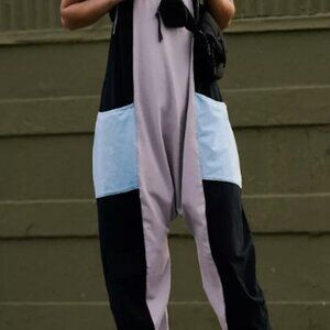 NWOT FREE PEOPLE FP MOVEMENT RAINDROP COMBO HOT SHOT COLORBLOCK ONE PIECE XSMALL